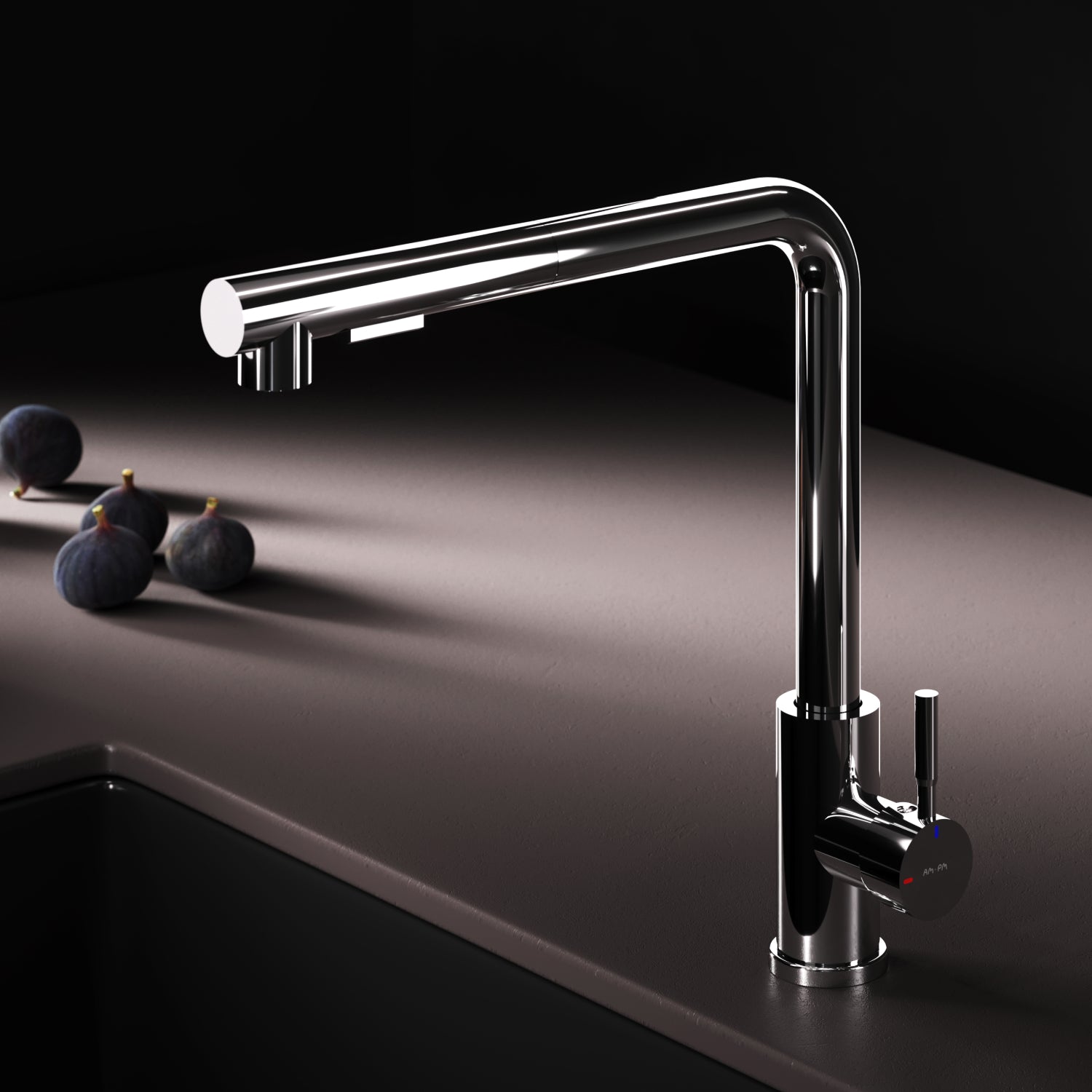 Robinet de cuisine X-Joy F85B05500 S Robinet d'évier de cuisine, mitigeur monocommande