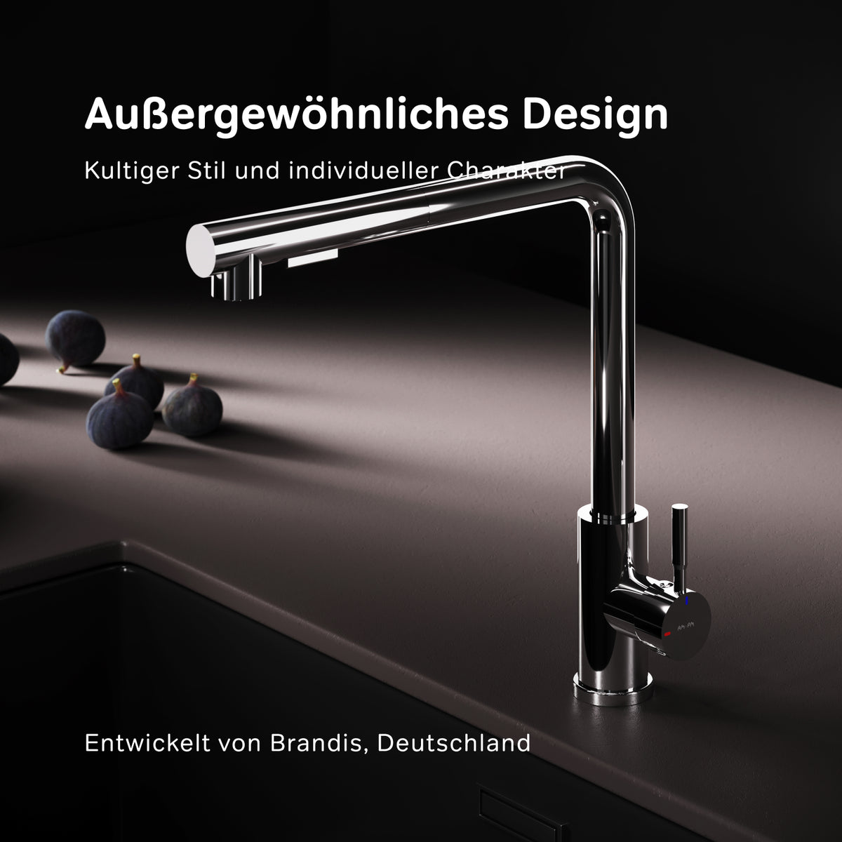 Robinet de cuisine X-Joy S avec bec pivotant et extensible–F85B05500
