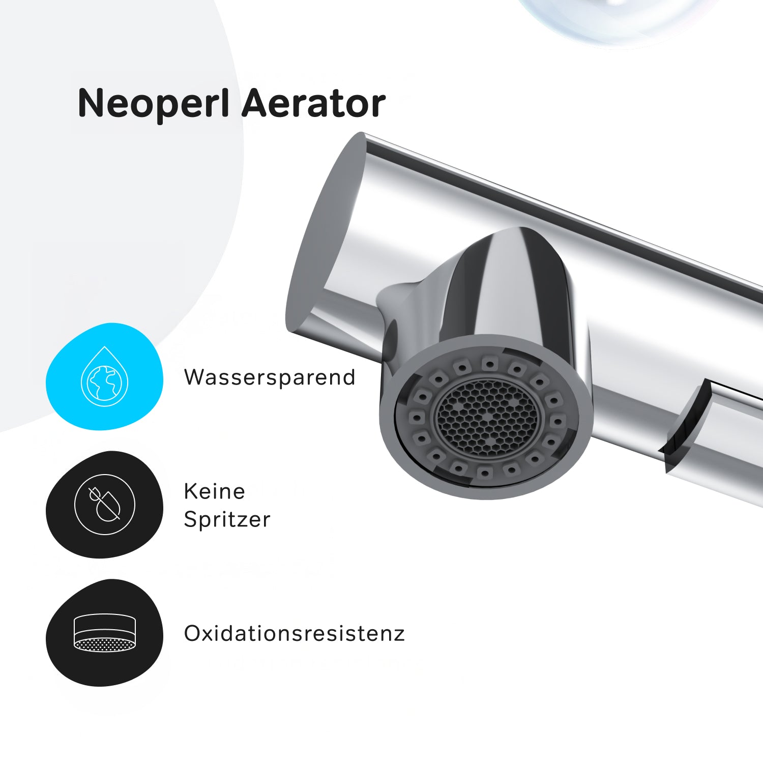 Robinet de cuisine X-Joy F85B05500 S Robinet d'évier de cuisine, mitigeur monocommande