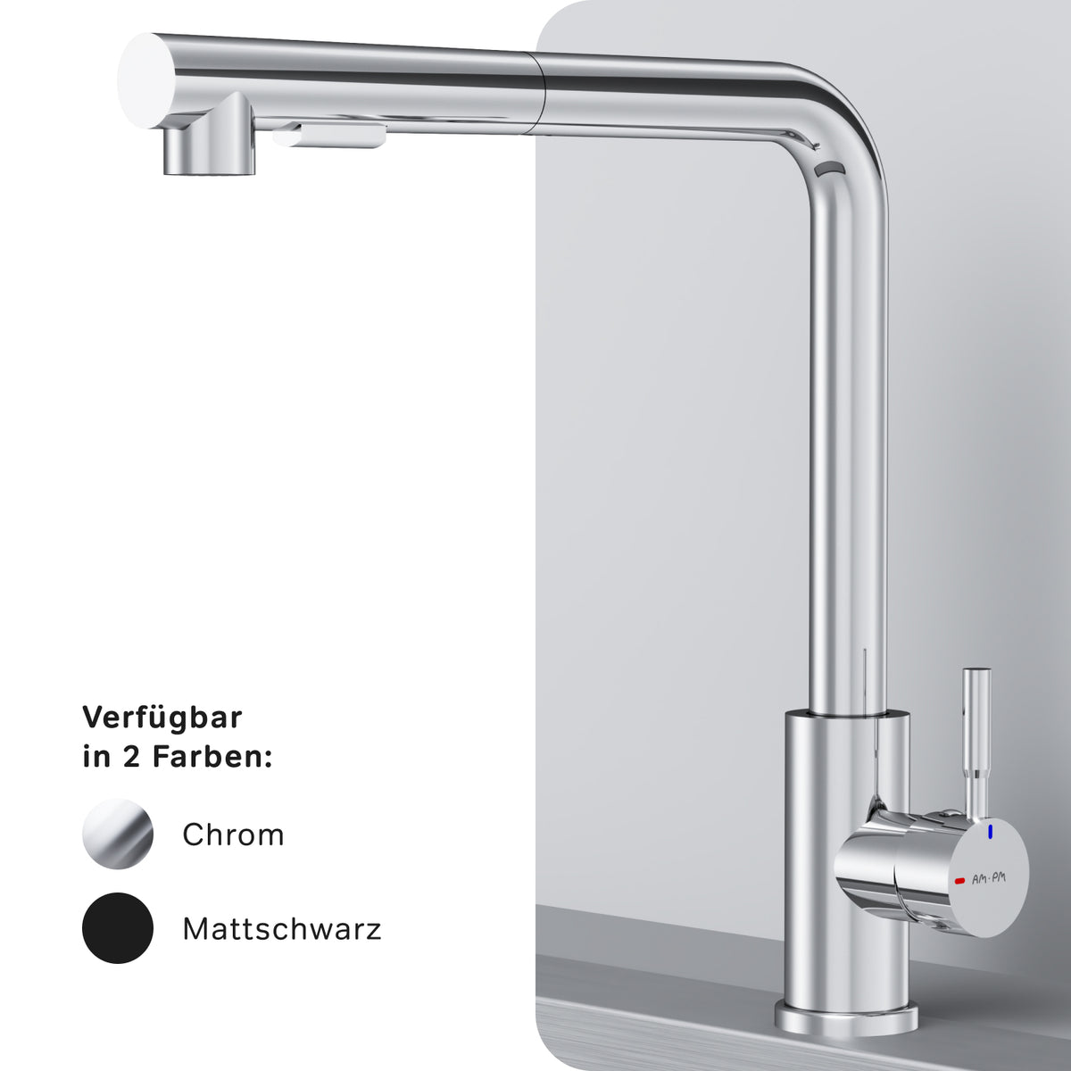 Robinet de cuisine X-Joy S avec bec pivotant et extensible–F85B05500