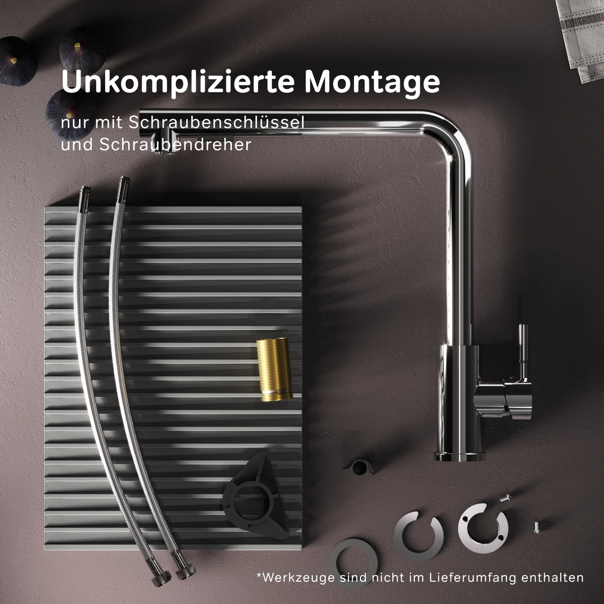 Robinet de cuisine X-Joy S avec bec pivotant et extensible–F85B05500