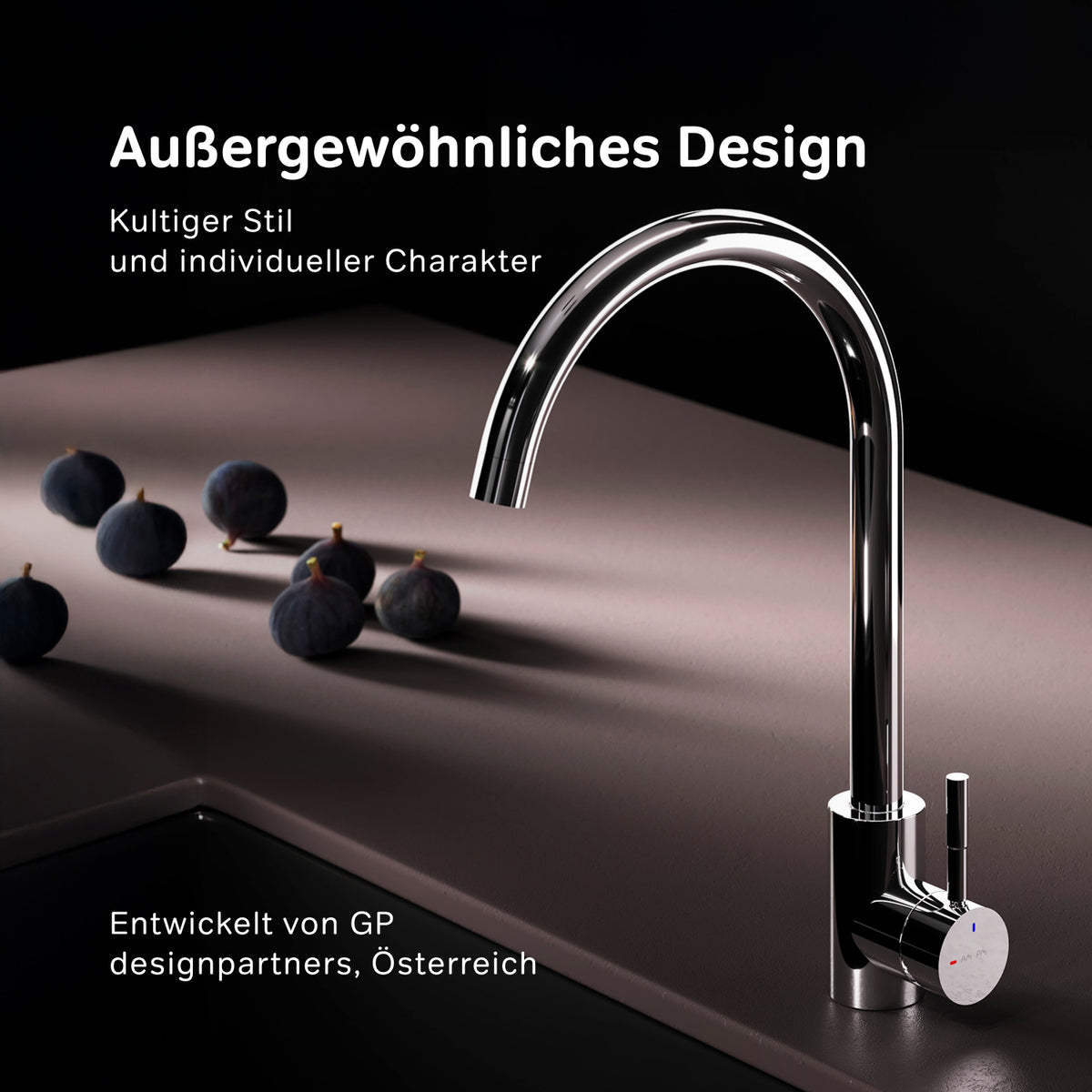 Robinet de cuisine X-Joy S avec bec pivotant et EcoStart–F85B07100