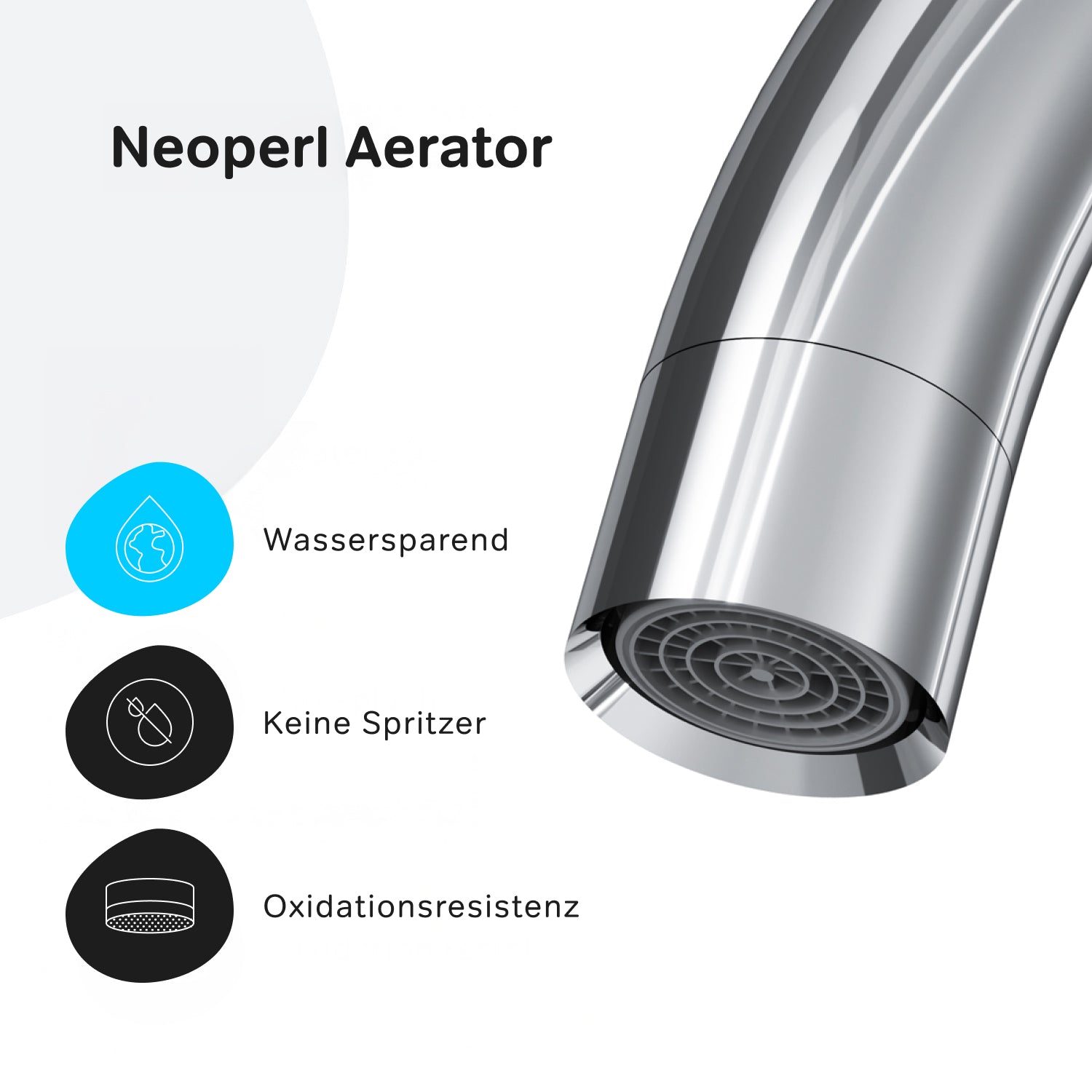 Robinet de cuisine X-Joy F85B07100 S Robinet d'évier de cuisine, mitigeur monocommande