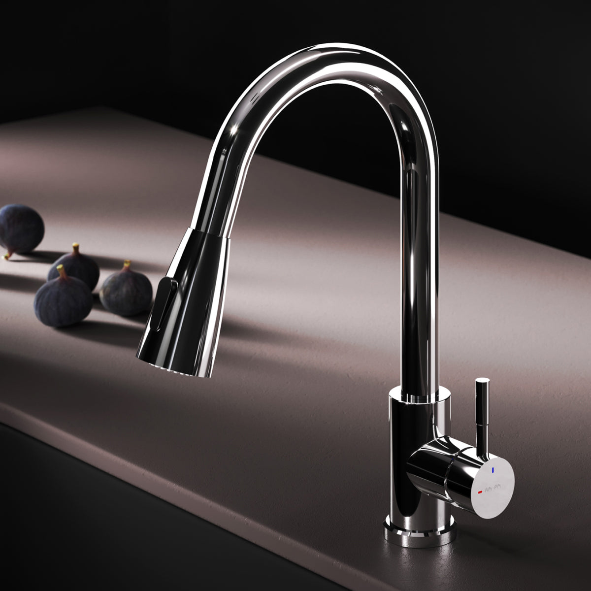 Robinet de cuisine X-Joy S avec bec pivotant et extensible et 2 jets différents–F85B07500