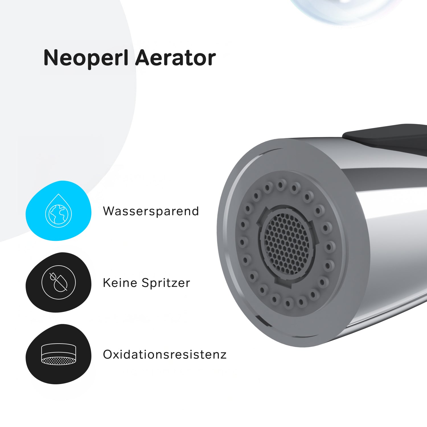 Robinet de cuisine X-Joy F85B07500 S Robinet d'évier de cuisine, mitigeur monocommande