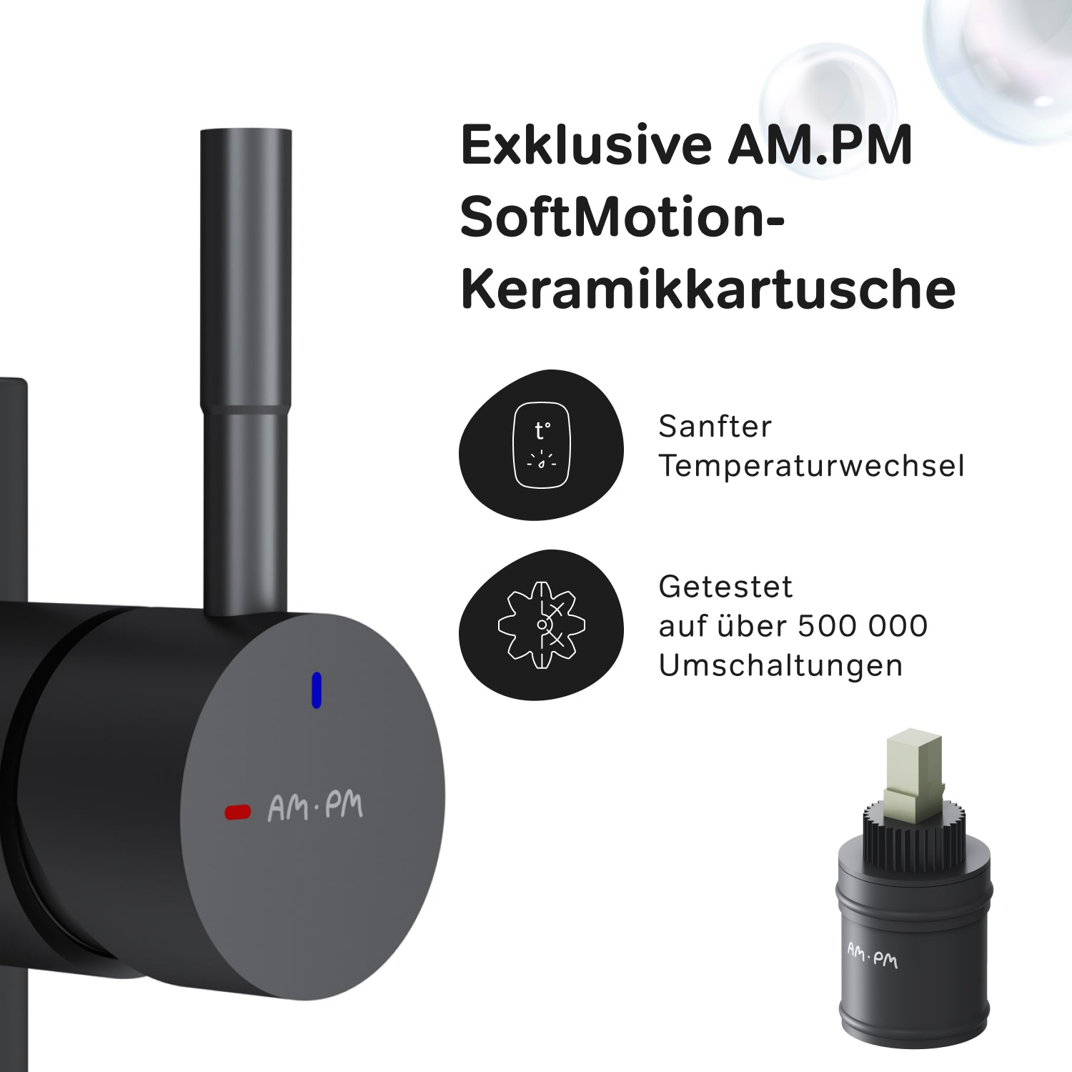 Robinet de cuisine X-Joy F85B07522 S Robinet d'évier de cuisine, mitigeur monocommande, noir