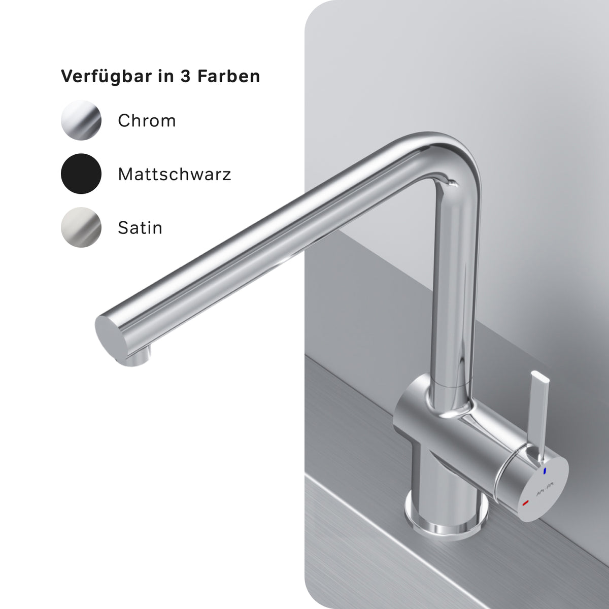 Robinet de cuisine Func avec bec pivotant–F8F05000