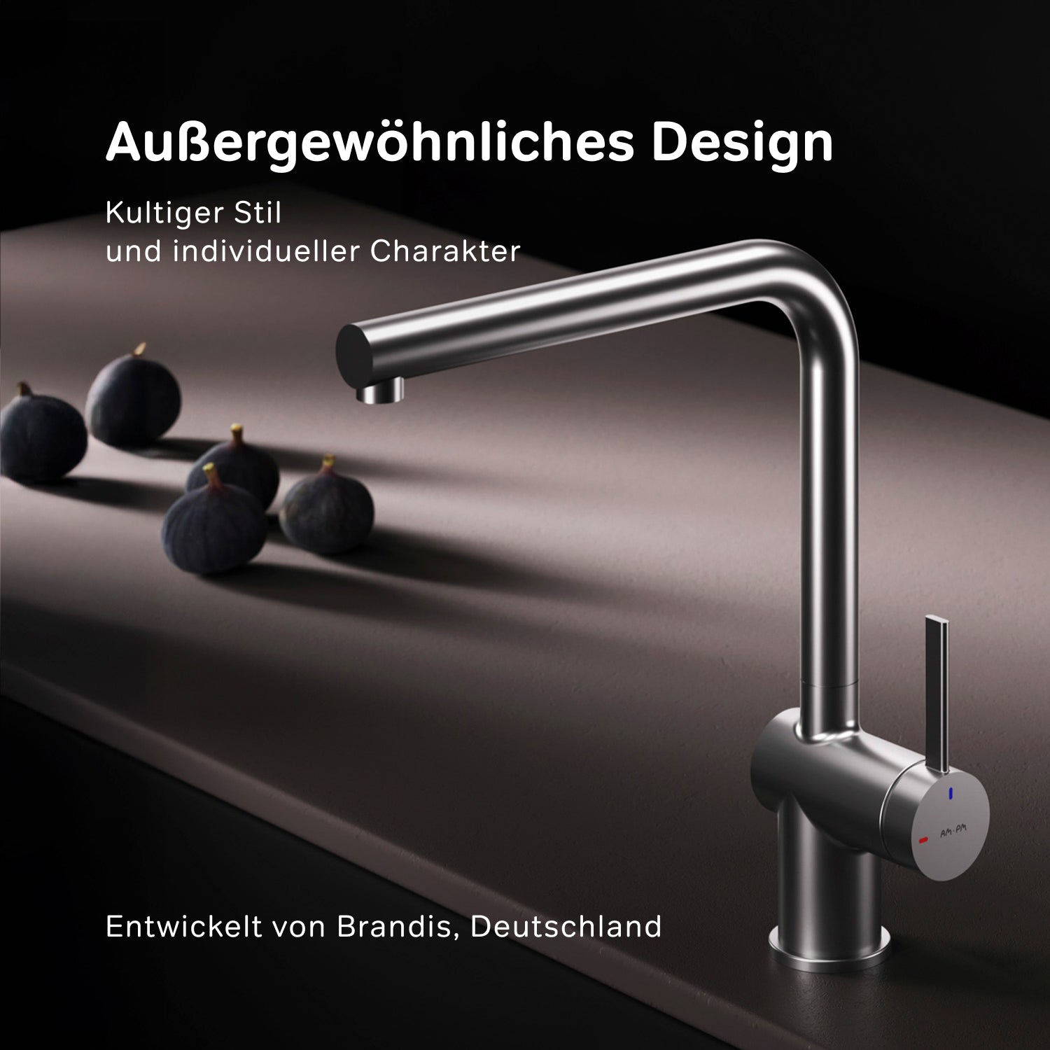 F8F05011 Küchenarmatur Func Spültischarmatur Küche Spültisch-Einhebelmischer, Satin
