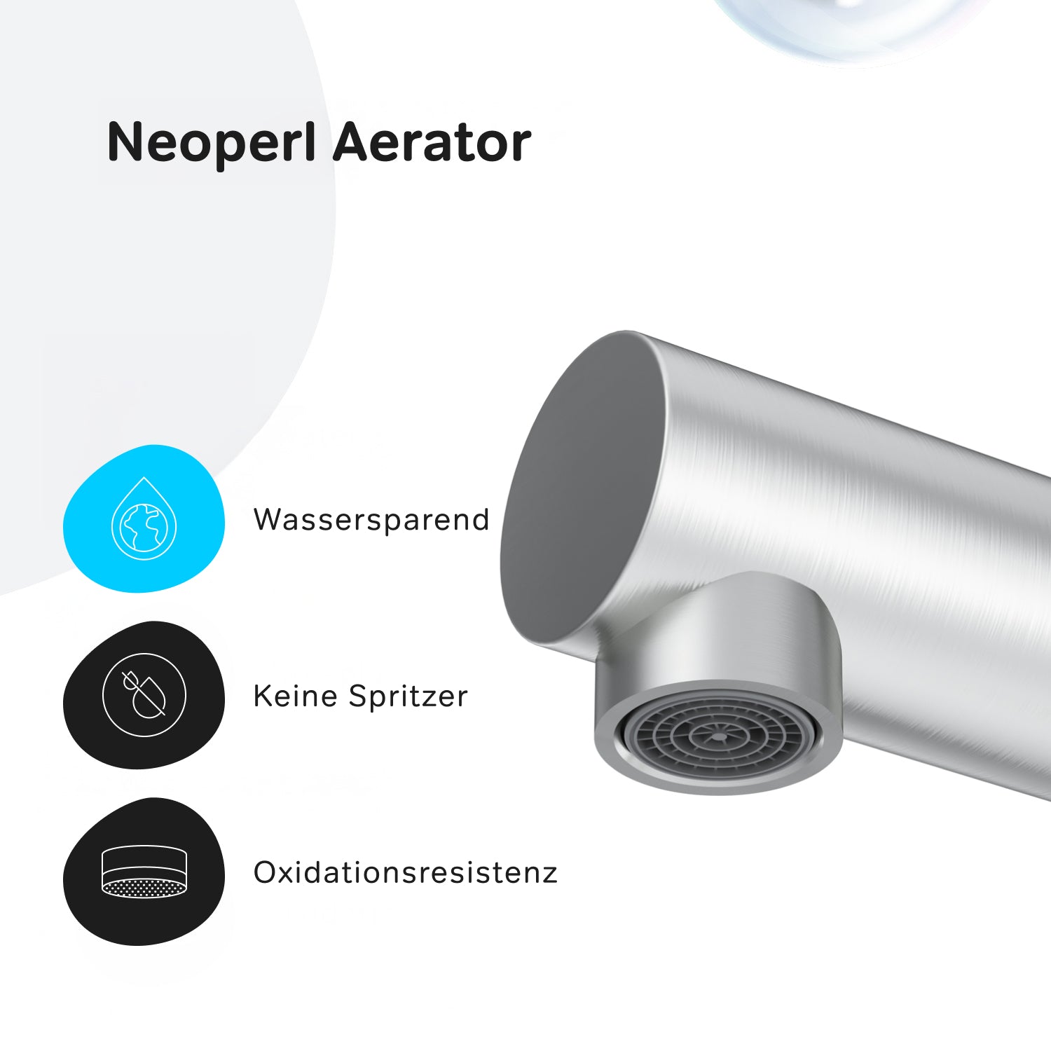 F8F05011 Küchenarmatur Func Spültischarmatur Küche Spültisch-Einhebelmischer, Satin