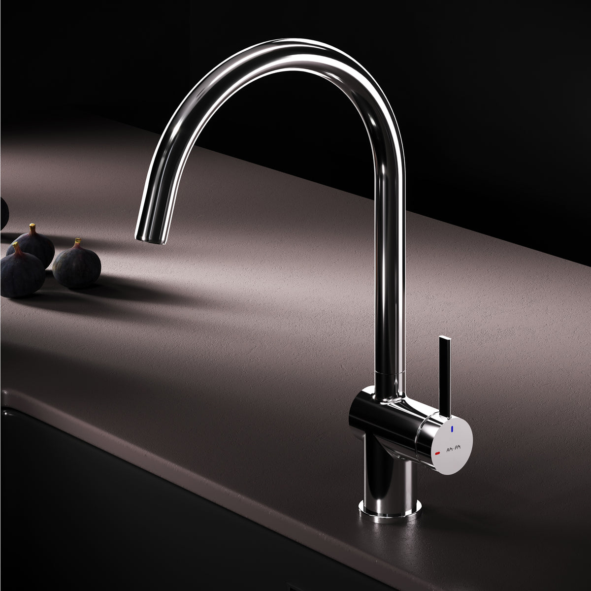 Robinet de cuisine Func avec bec pivotant et EcoStart–F8F07000