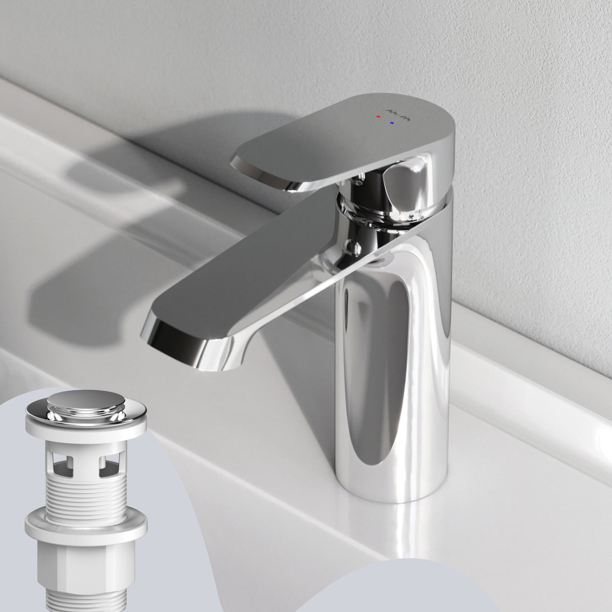 Robinet de lavabo Func avec bonde clic-clac–F8F82100