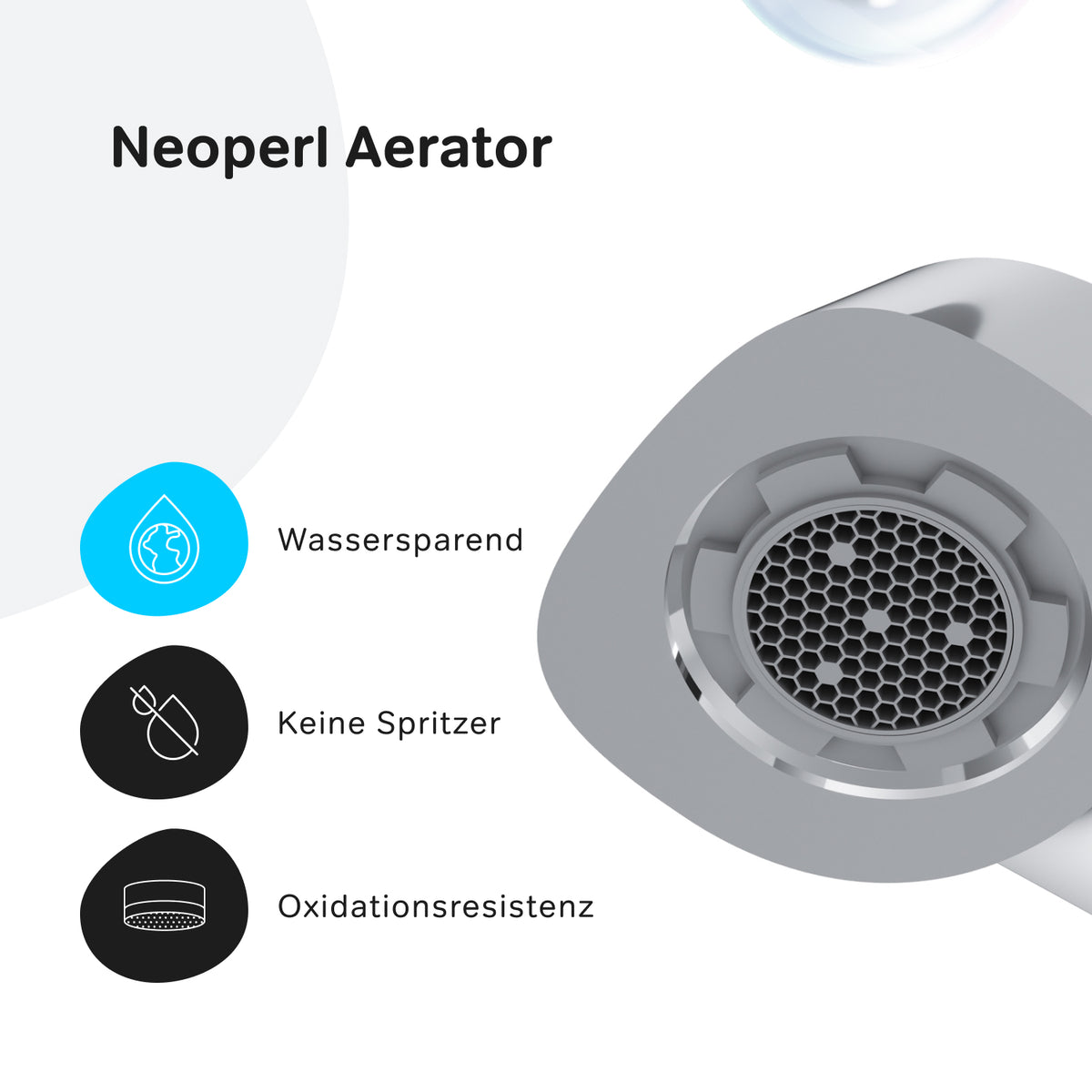 Robinet de lavabo haut Func avec bonde clic-clac–F8F92200