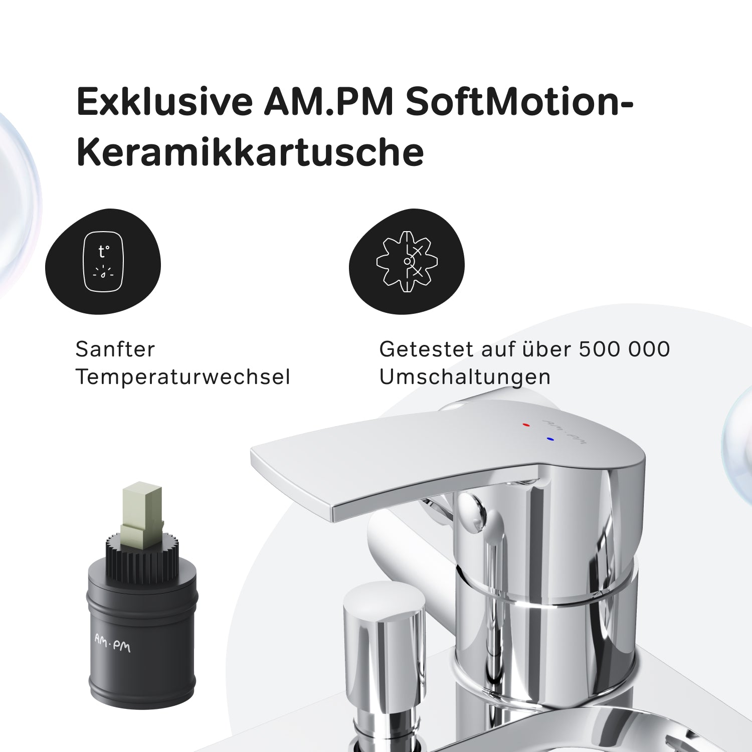 Robinet de baignoire F8Y10000 Mitigeur de baignoire pour salle de bain