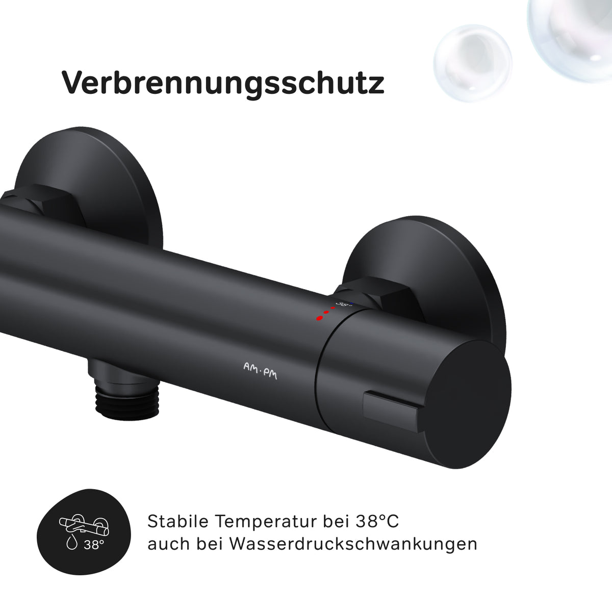 Thermostat de douche Play, noir–F8Y40022