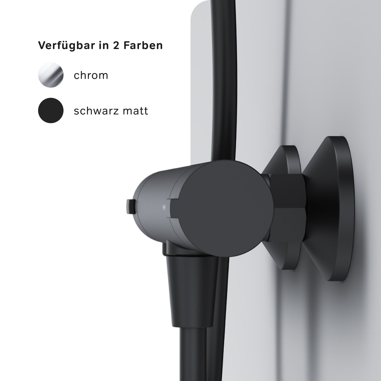 F8Y40022 Duscharmatur Thermostat Play Brausearmatur Mischbatterie Dusche, Schwarz