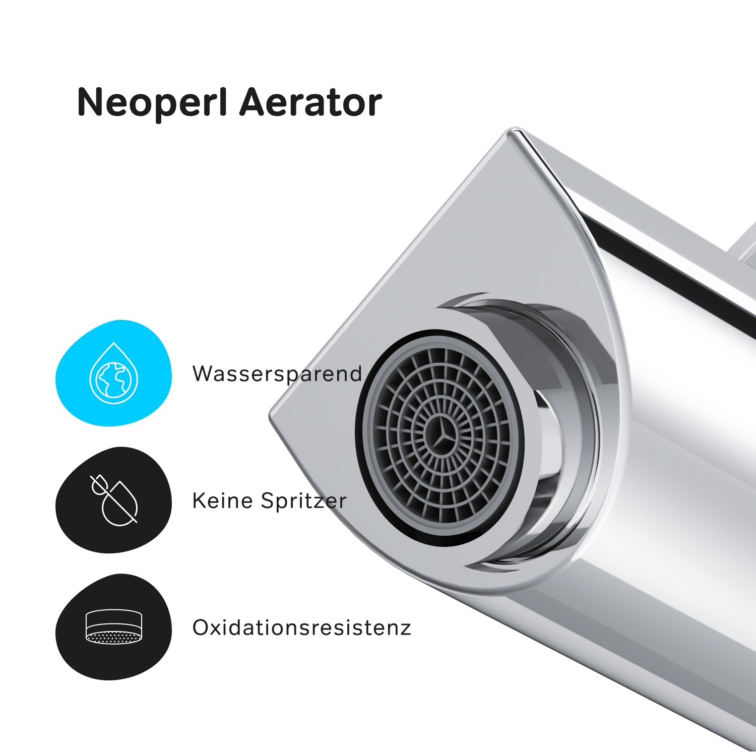 F8Y82100 Bad Armatur Play Waschtischarmatur mit Ablaufgarnitur Wasserhahn