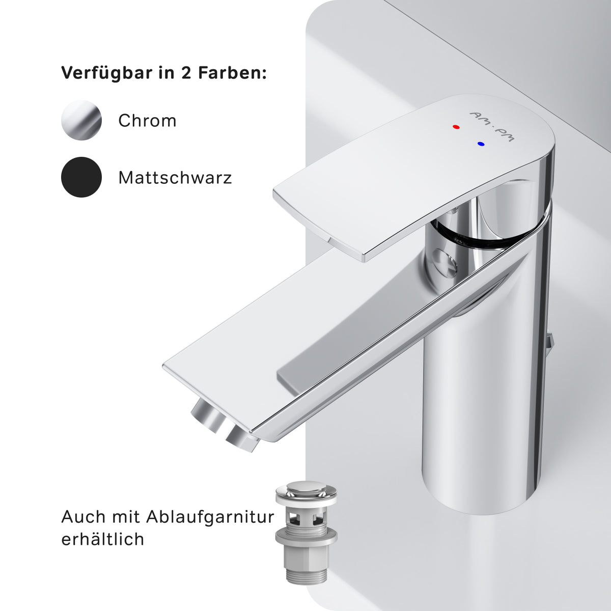 Robinet mitigeur de lavabo Play avec tirette–F8Y82100