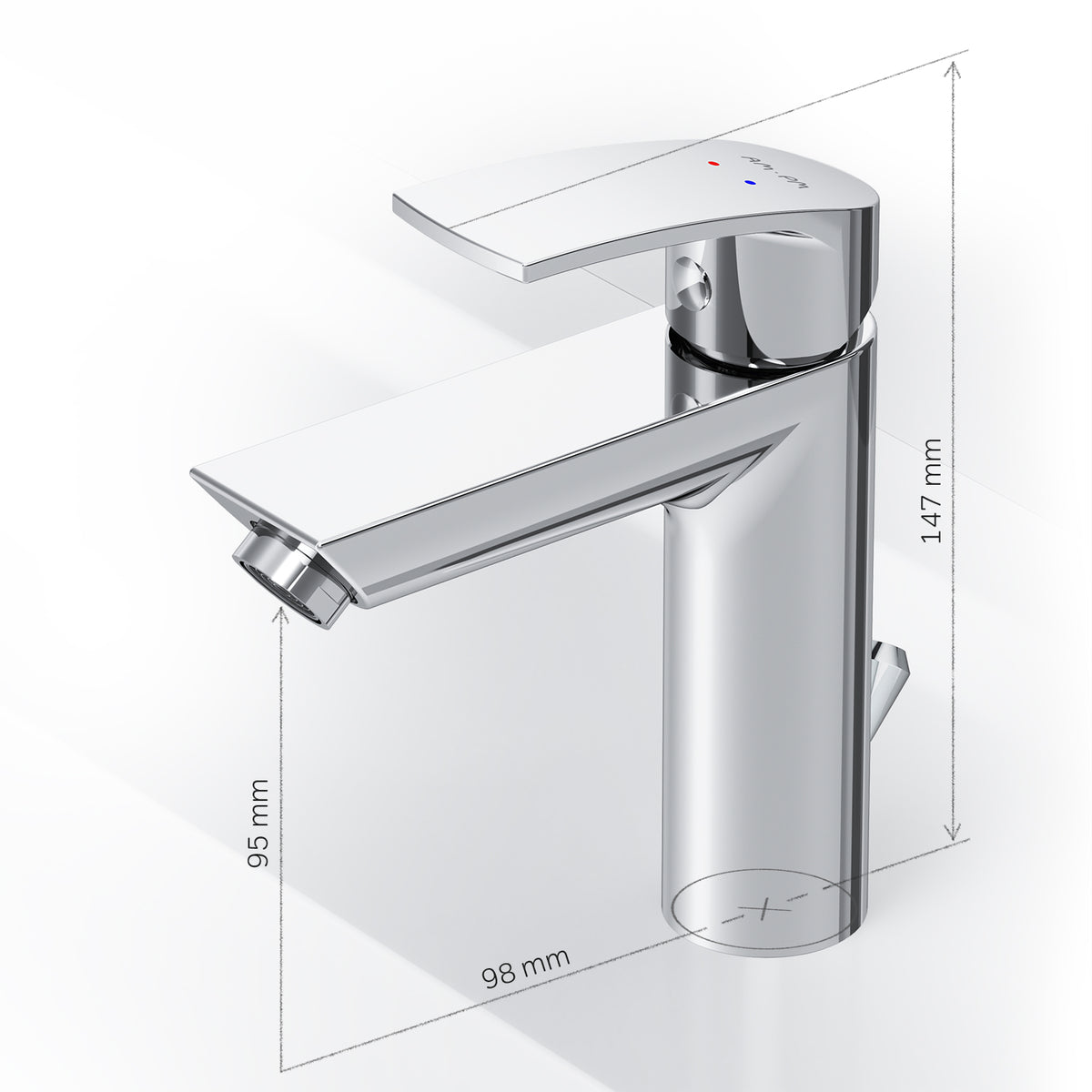 Robinet mitigeur de lavabo Play avec tirette–F8Y82100