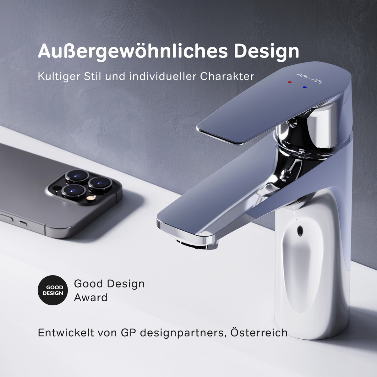 FGA02100 Bad Armatur Gem Waschtischarmatur Wasserhahn ampm-store.de
