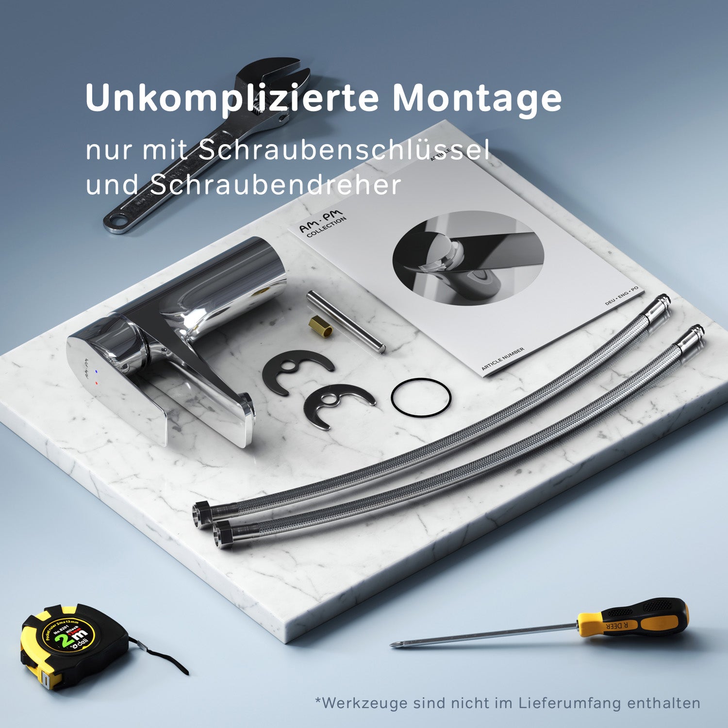 FGA02100 Bad Armatur Gem Waschtischarmatur Wasserhahn ampm-store.de