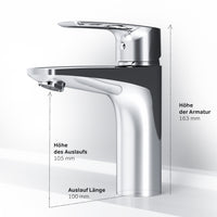 FGA02100 Bad Armatur Gem Waschtischarmatur Wasserhahn ampm-store.de