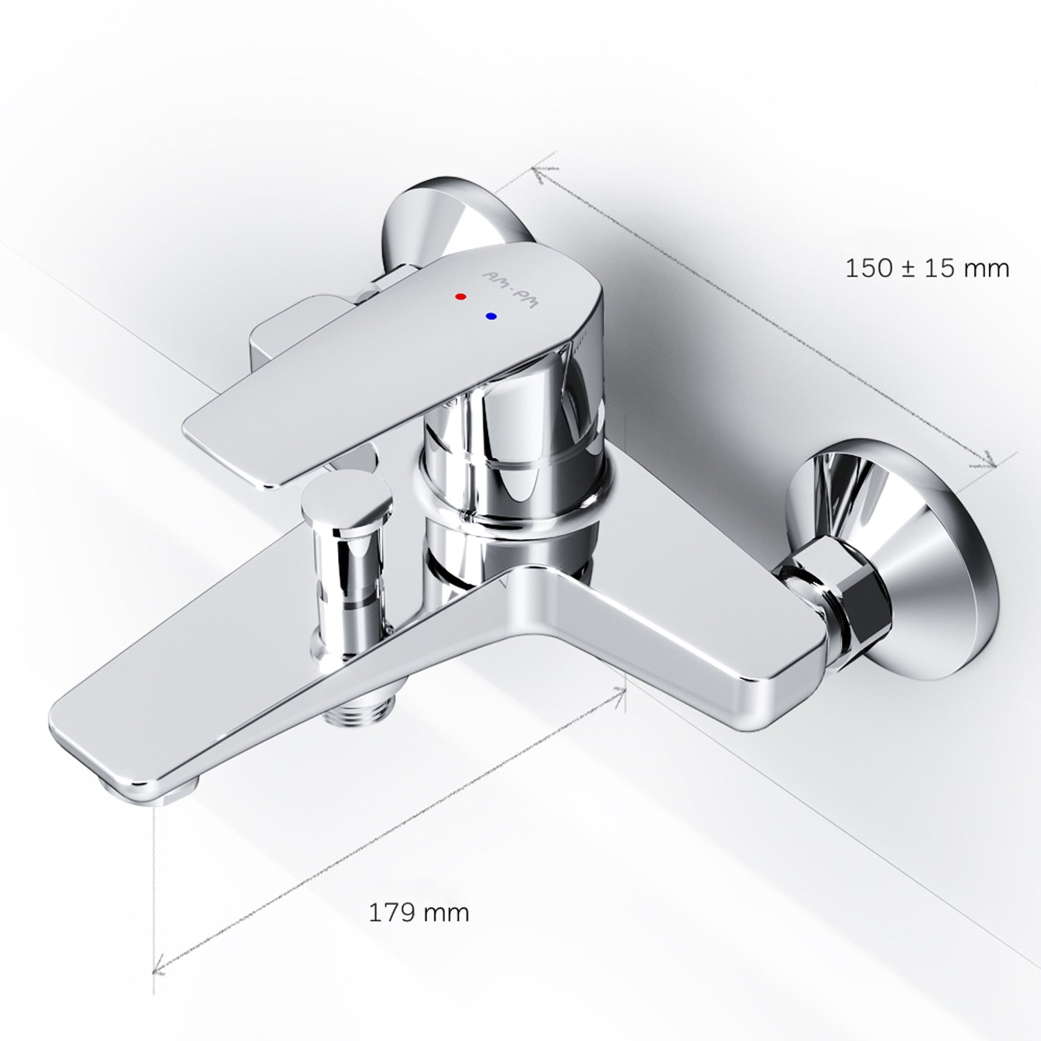 FGA10000 Wannenarmatur Gem Mischbatterie Badewanne Wasserhahn Bad ampm-store.de