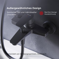 FGA10022 Wannenarmatur Gem Mischbatterie Badewanne Wasserhahn Bad, Schwarz ampm-store.de