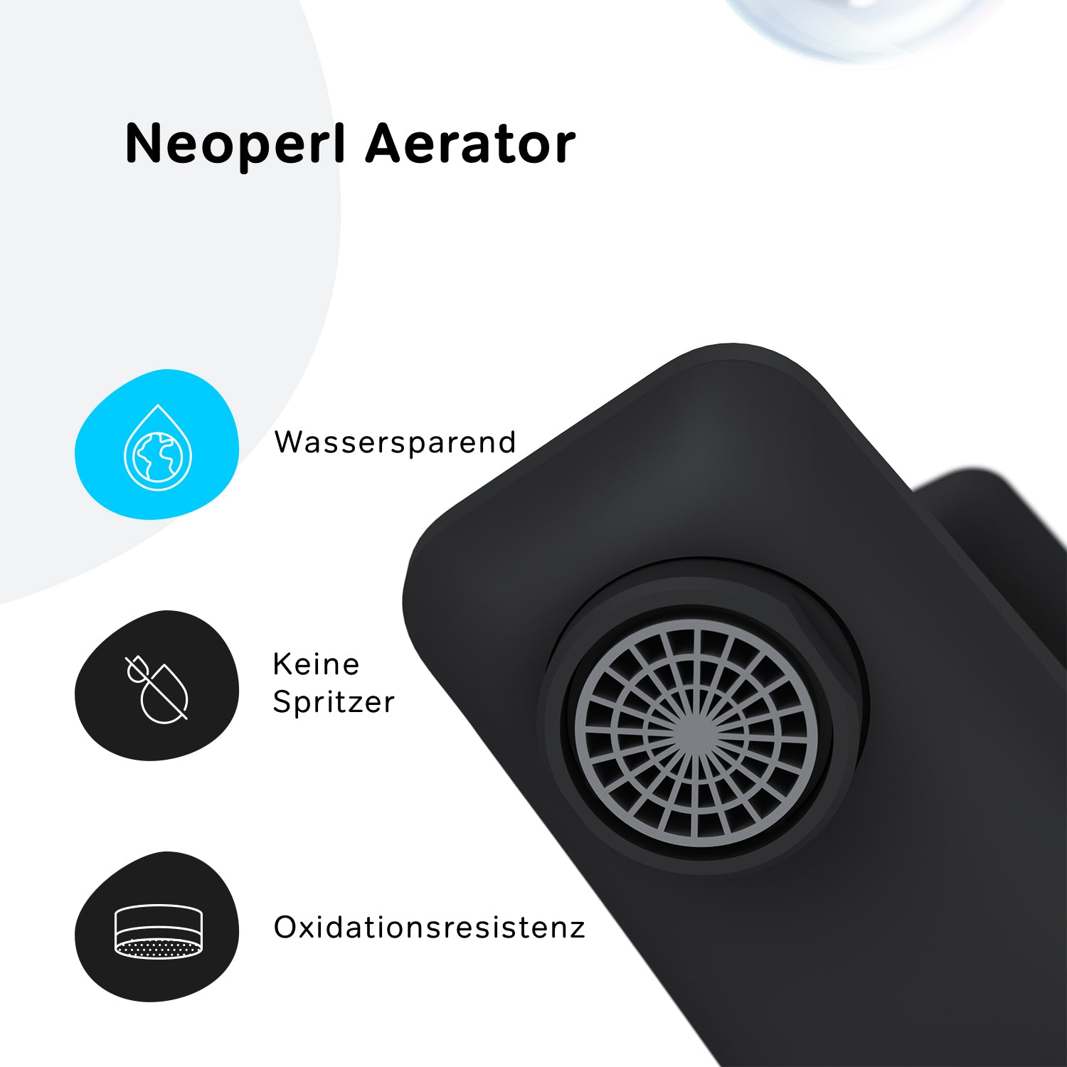 FGA10022 Wannenarmatur Gem Mischbatterie Badewanne Wasserhahn Bad, Schwarz ampm-store.de
