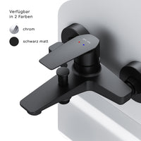 FGA10022 Wannenarmatur Gem Mischbatterie Badewanne Wasserhahn Bad, Schwarz ampm-store.de