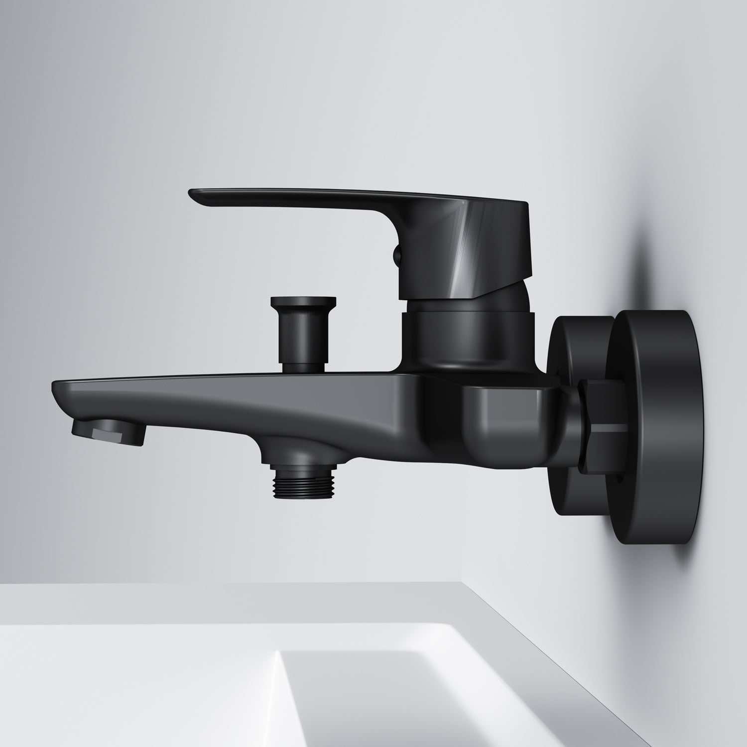 FGA10022 Wannenarmatur Gem Mischbatterie Badewanne Wasserhahn Bad, Schwarz ampm-store.de