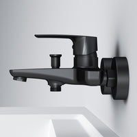 FGA10022 Wannenarmatur Gem Mischbatterie Badewanne Wasserhahn Bad, Schwarz ampm-store.de