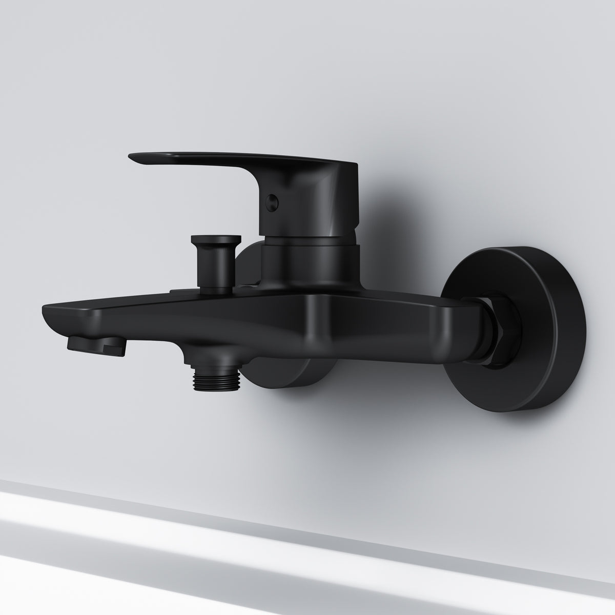 FGA10022 Wannenarmatur Gem Mischbatterie Badewanne Wasserhahn Bad, Schwarz ampm-store.de