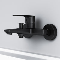 FGA10022 Wannenarmatur Gem Mischbatterie Badewanne Wasserhahn Bad, Schwarz ampm-store.de