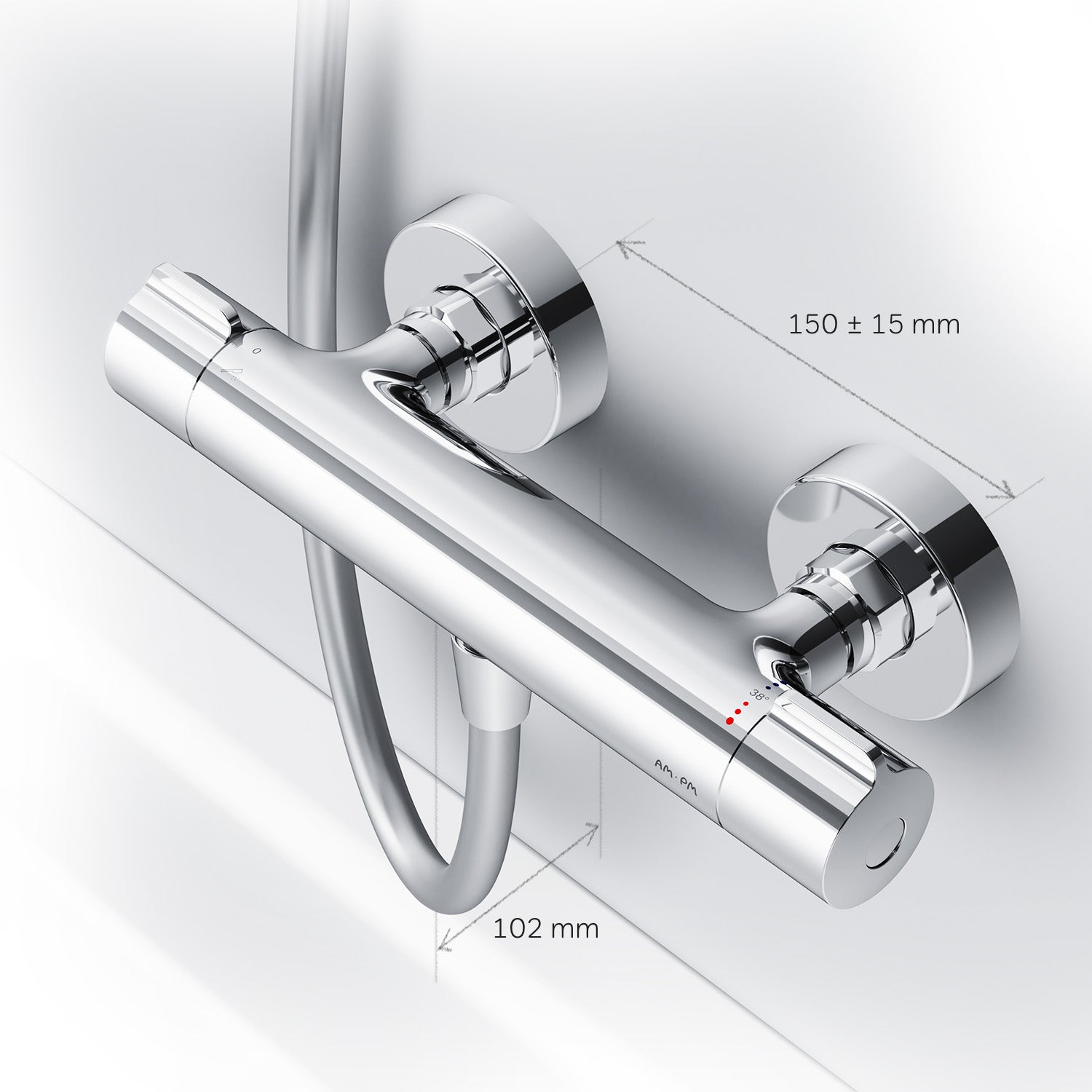 Robinet de douche Thermostat Gem FGA40000 Mitigeur de douche