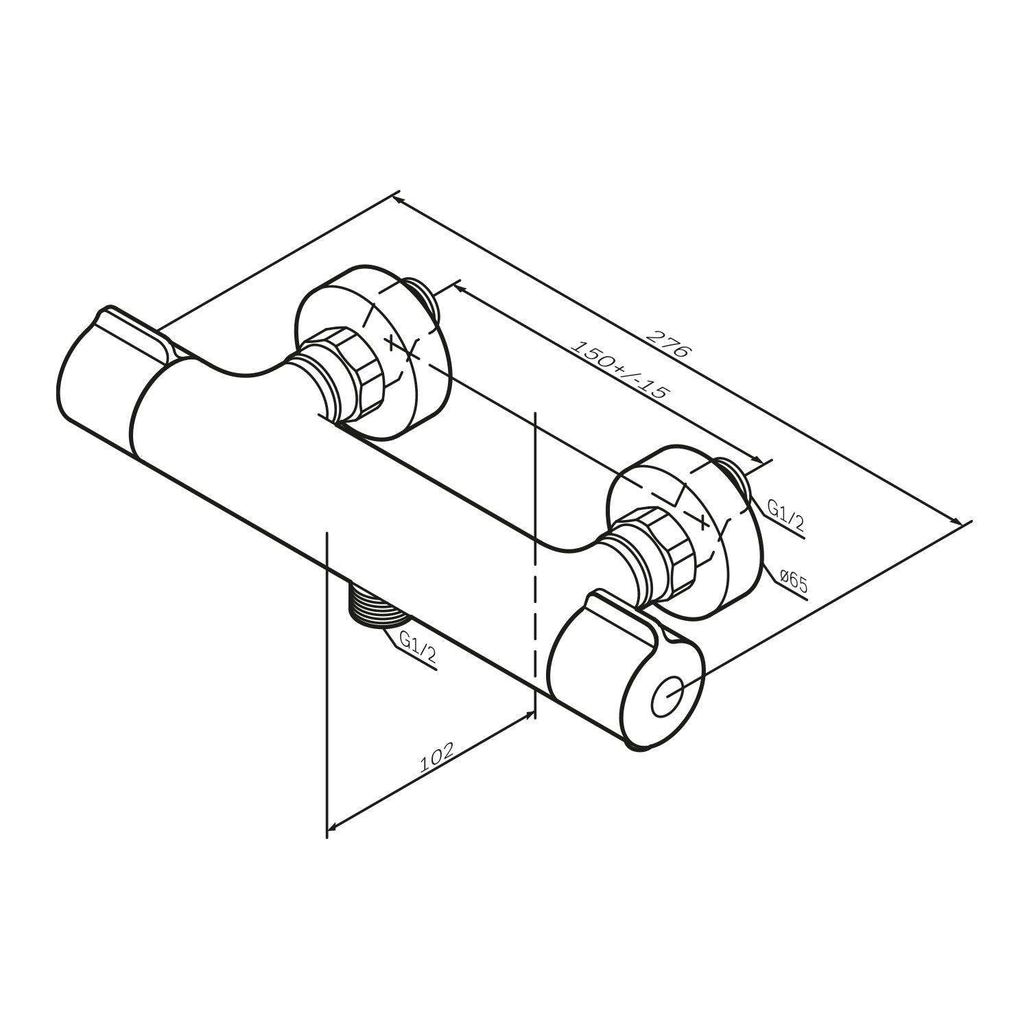 Robinet de douche Thermostat Gem FGA40000 Mitigeur de douche