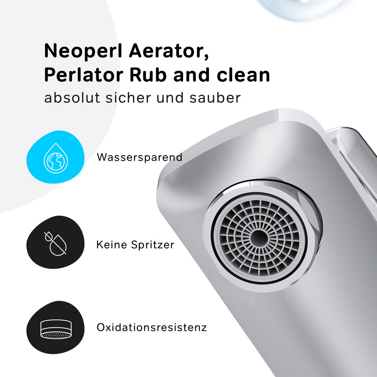 FGA82100 Bad Armatur Gem Waschtischarmatur mit Klick-Ablaufgarnitur Wasserhahn ampm-store.de