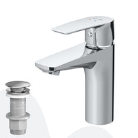 FGA82100 Bad Armatur Gem Waschtischarmatur mit Klick-Ablaufgarnitur Wasserhahn ampm-store.de