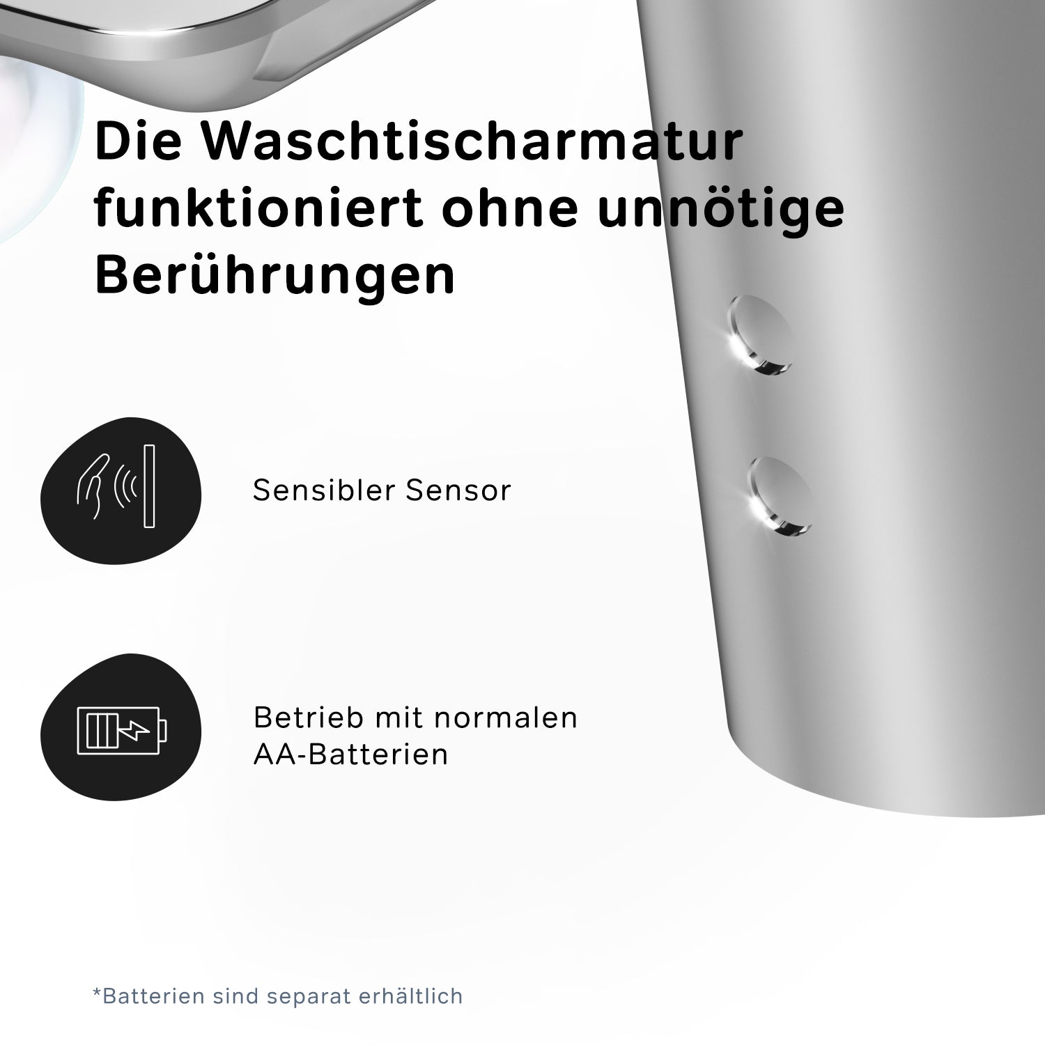 FIB02300 Bad Armatur Inspire V2.0 Sensor-Waschtischarmatur Wasserhahn