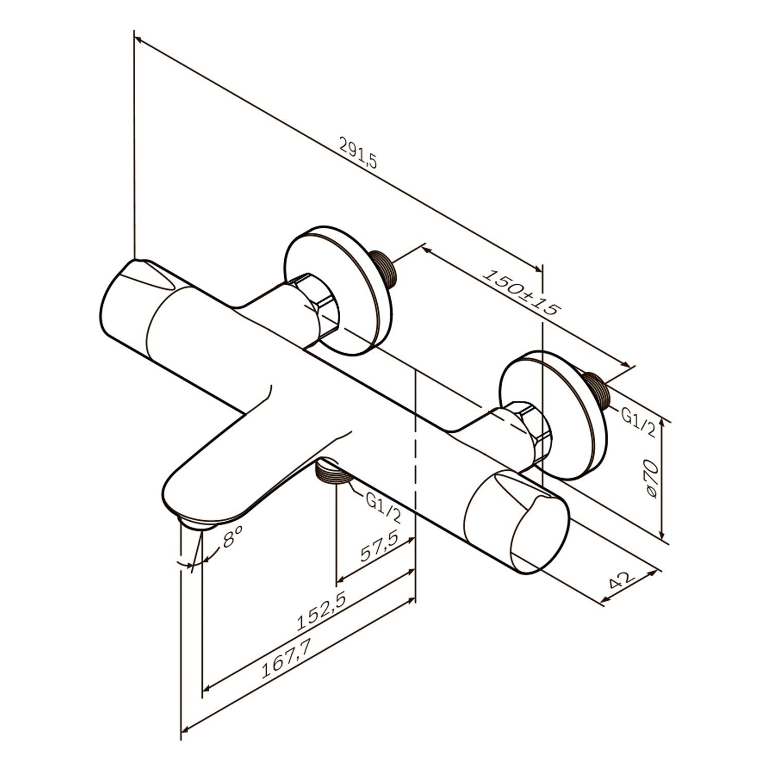 FLA50022 Like Thermostat Wannen/Brausearmatur, schwarz | Online Store von AM.PM