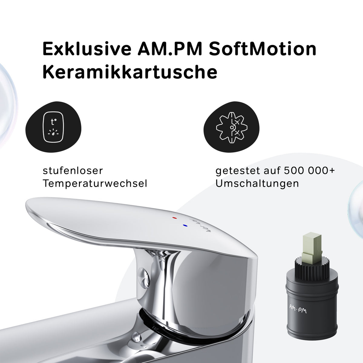 FLA92000 Bad Armatur Like Waschtischarmatur mit hohem Auslauf Wasserhahn ampm-store.de