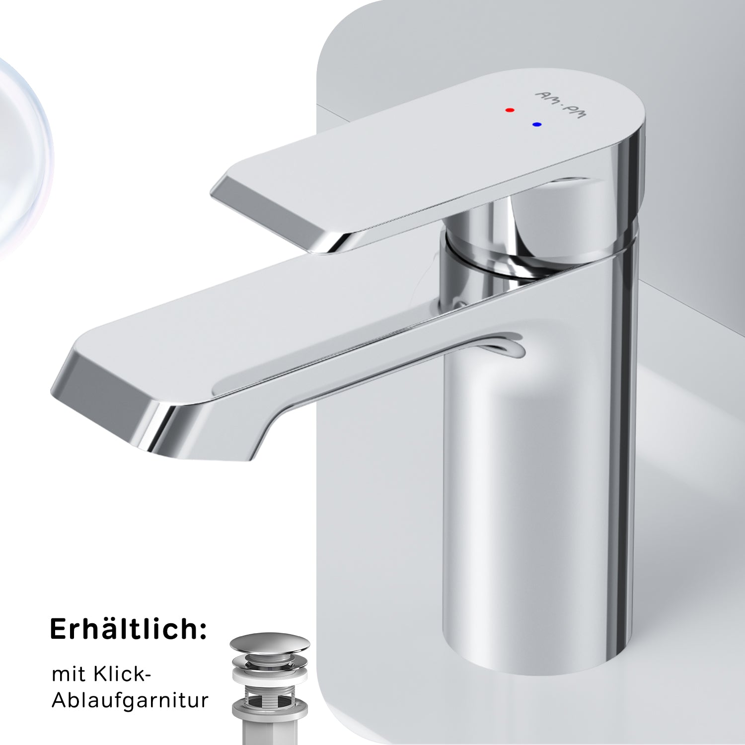 FNA02100 Bad Armatur Flash Waschtischarmatur Wasserhahn ampm-store.de