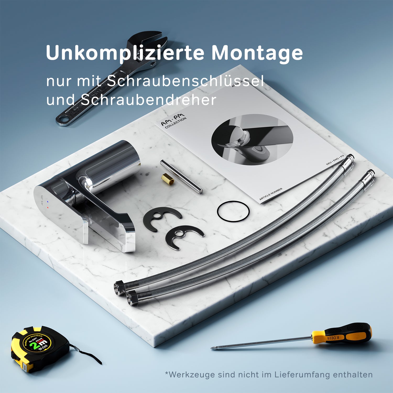FNA02100 Bad Armatur Flash Waschtischarmatur Wasserhahn ampm-store.de