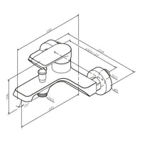 FNA10000 Wannenarmatur Flash Mischbatterie Badewanne Wasserhahn Bad ampm-store.de