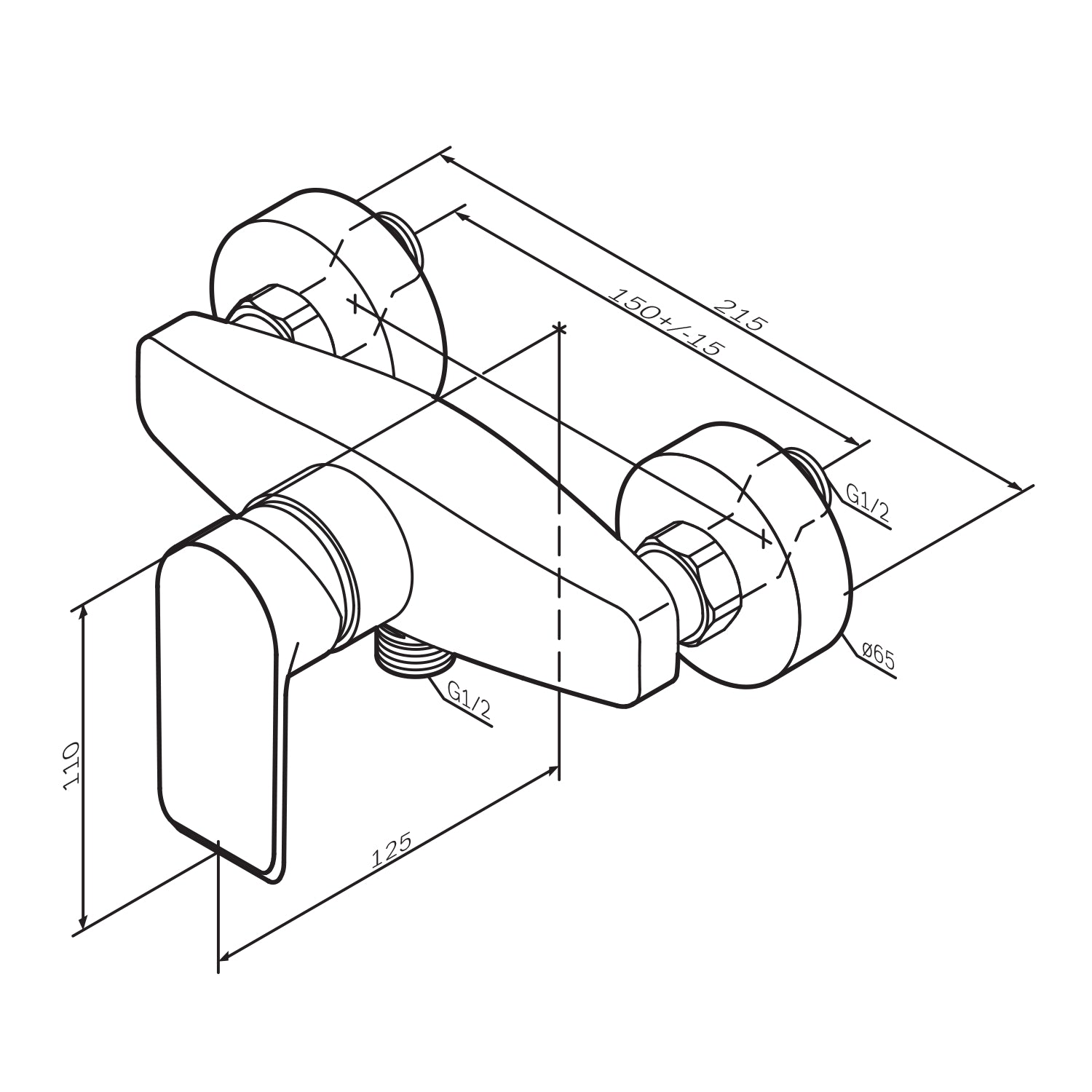 Robinet de douche FNA20000 Flash Mitigeur de douche, chromé