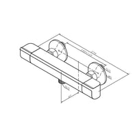 FNA40022 Duscharmatur Thermostat Flash Brausearmatur Mischbatterie Dusche, Schwarz ampm-store.de