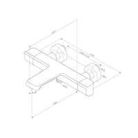 FNA50000 Wannenarmatur Flash Thermostat Mischbatterie Badewanne Wasserhahn Bad ampm-store.de