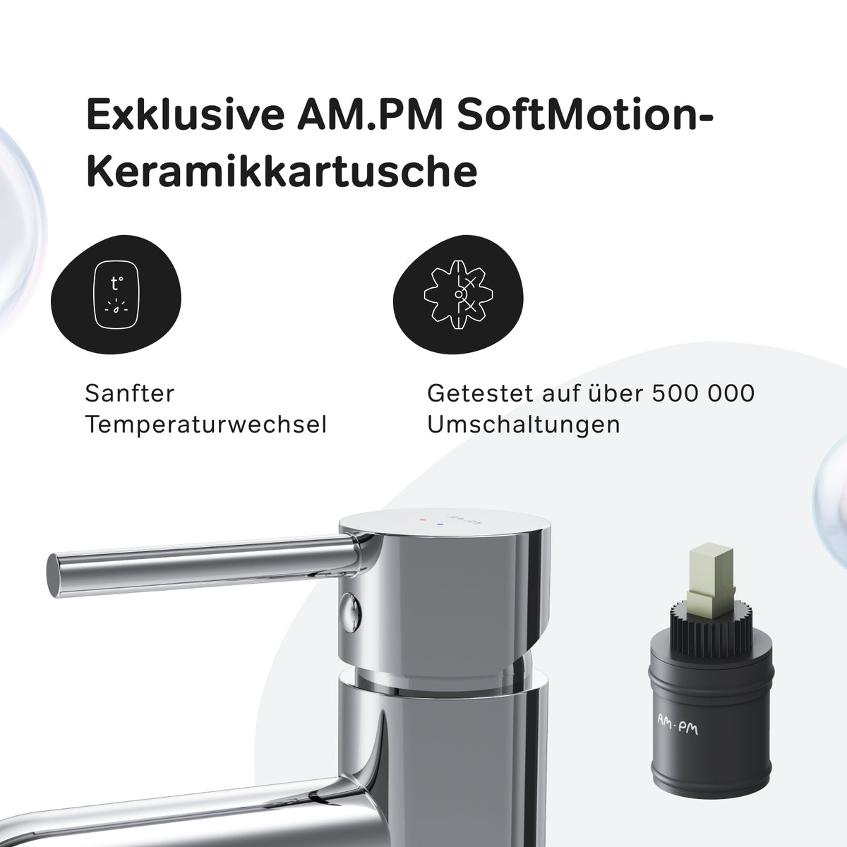 FPA02100 Bad Armatur Spike Waschtischarmatur Wasserhahn ampm-store.de