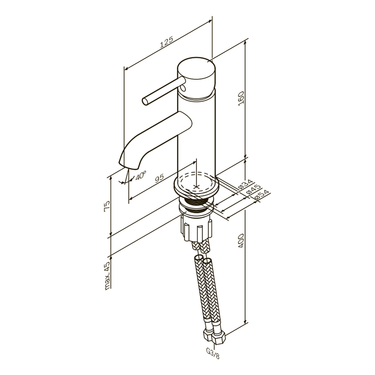 Robinet de lavabo Spike–FPA02100