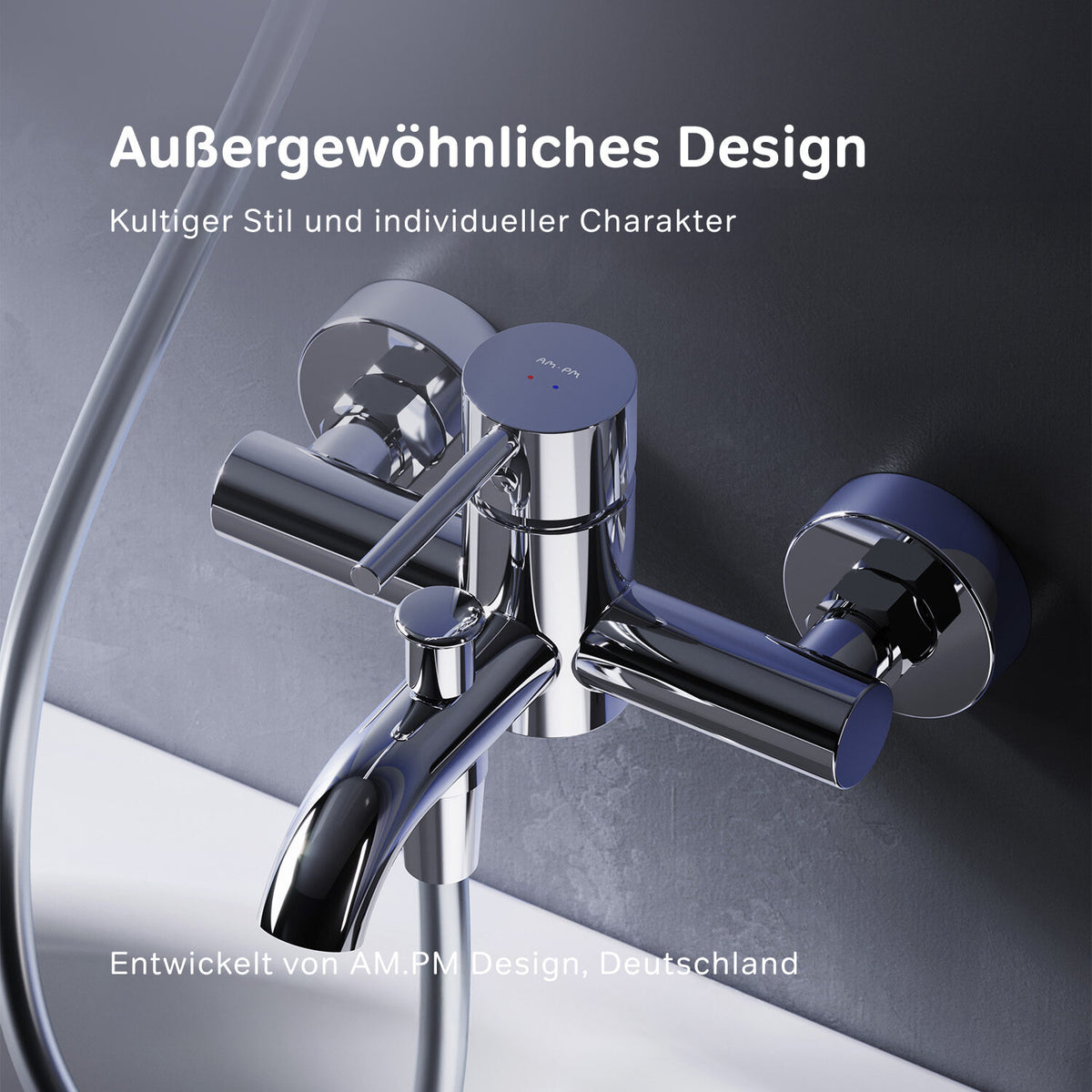 FPA10000 Wannenarmatur Spike Mischbatterie Badewanne Wasserhahn Bad ampm-store.de