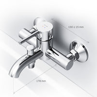 FPA10000 Wannenarmatur Spike Mischbatterie Badewanne Wasserhahn Bad ampm-store.de
